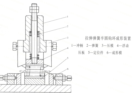 拉伸彈簧半圓鉤環(huán)成形裝置 彈簧廠商